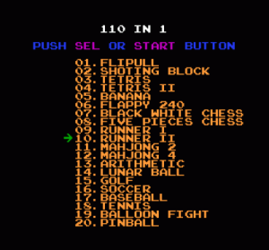 110-in-1 (Menu) ROM