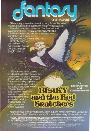 Beaky And The Egg Snatchers (1984)(Fantasy Software)[a] ROM