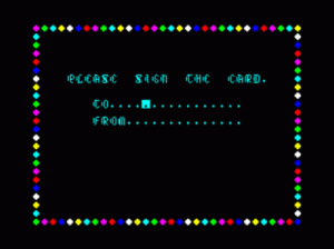 Computer Christmas Card (1985)(Virgin Games) ROM