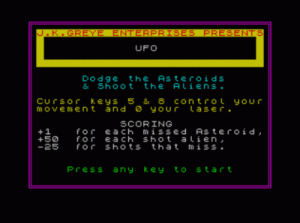 UFO (1982)(J.K. Greye Enterprises) ROM