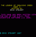 Legend Of Craldons Creek, The (1987)(Eric Stewart)(Side A)