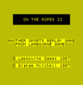 On The Ropes II (1987)(Lambourne Games)(Side B)